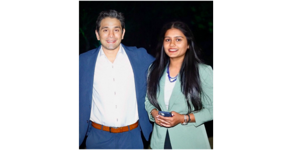 Megha Singh Nandiwal with Varun Rao