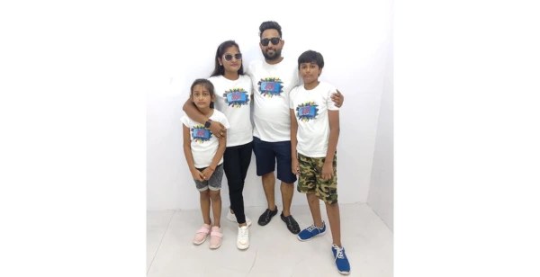 Aarohi Singh with her family